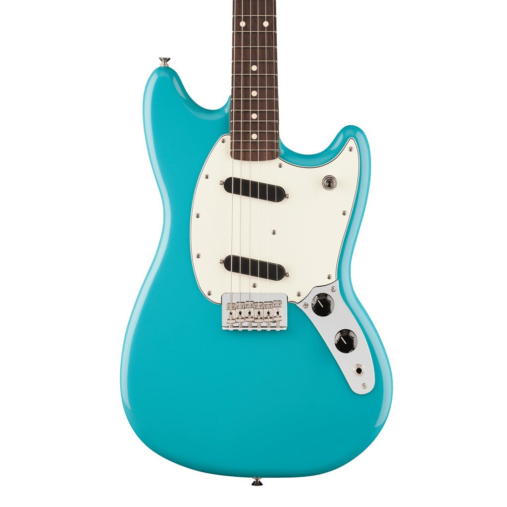 Fender Player II Mustang Rosewood Fretboard Aquatone Blue Electric Guitars Sky Music