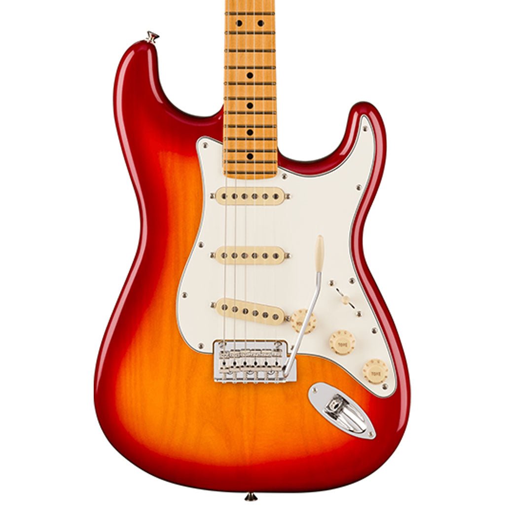 Fender Player II Stratocaster Chambered Ash Body - Maple Fretboard - Aged Cherry Burst Electric Guitars Sky Music