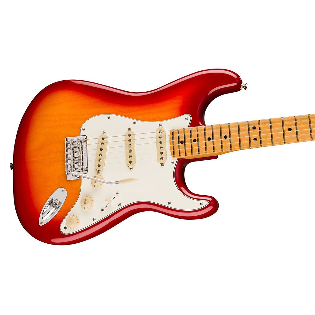 Fender Player II Stratocaster Chambered Ash Body - Maple Fretboard - Aged Cherry Burst Electric Guitars Sky Music