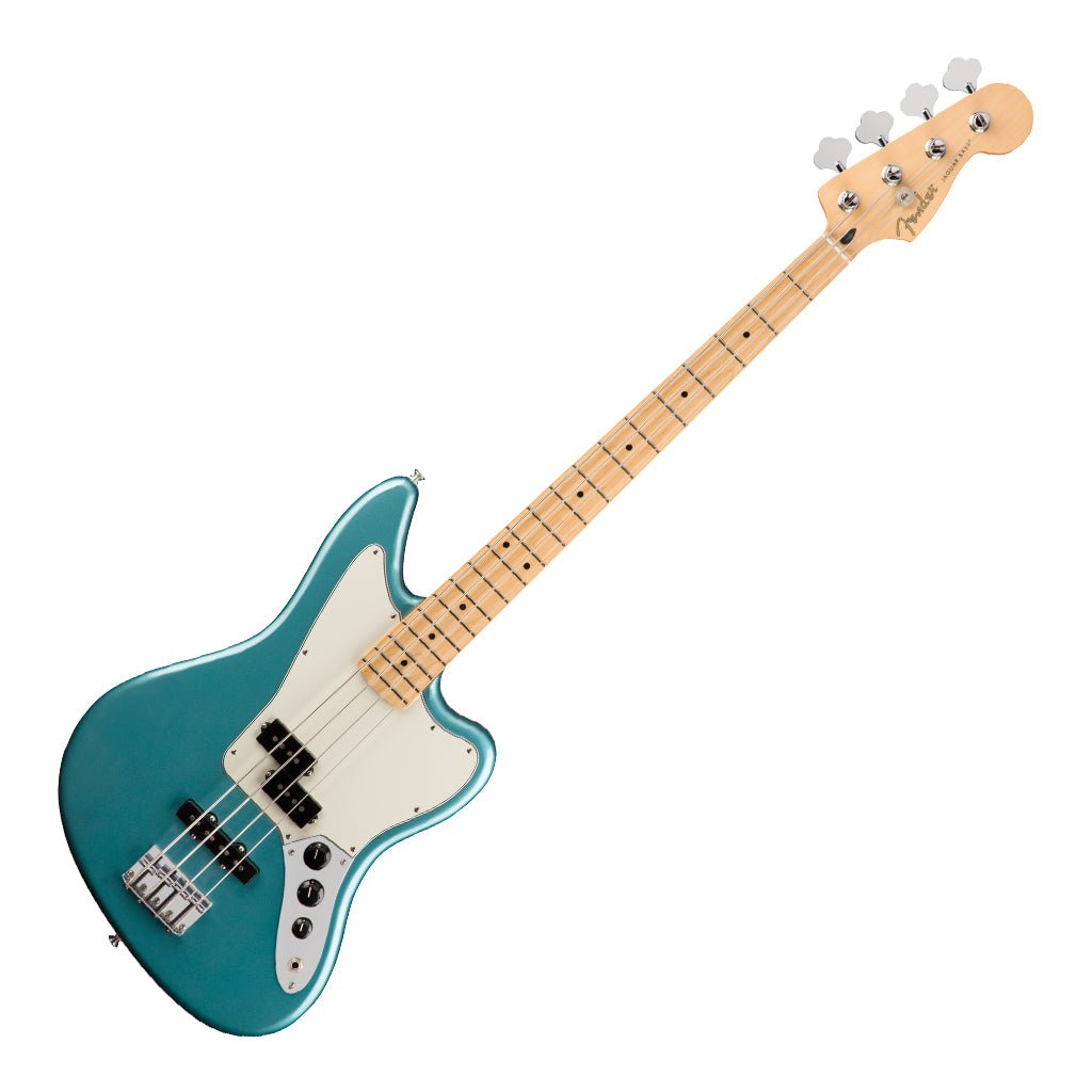 Fender Player Jaguar Maple Fingerboard Bass Guitar - Tidepool Bass Guitars Sky Music
