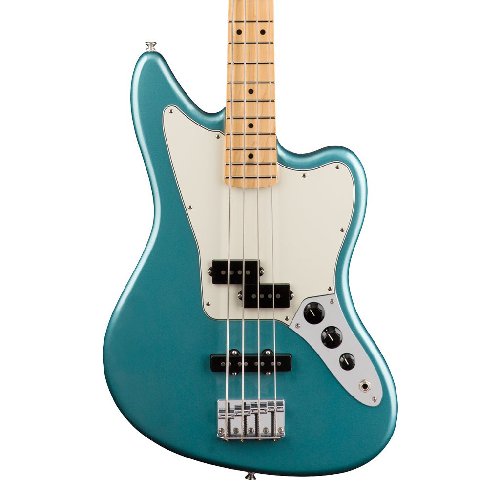 Fender Player Jaguar Maple Fingerboard Bass Guitar - Tidepool Bass Guitars Sky Music