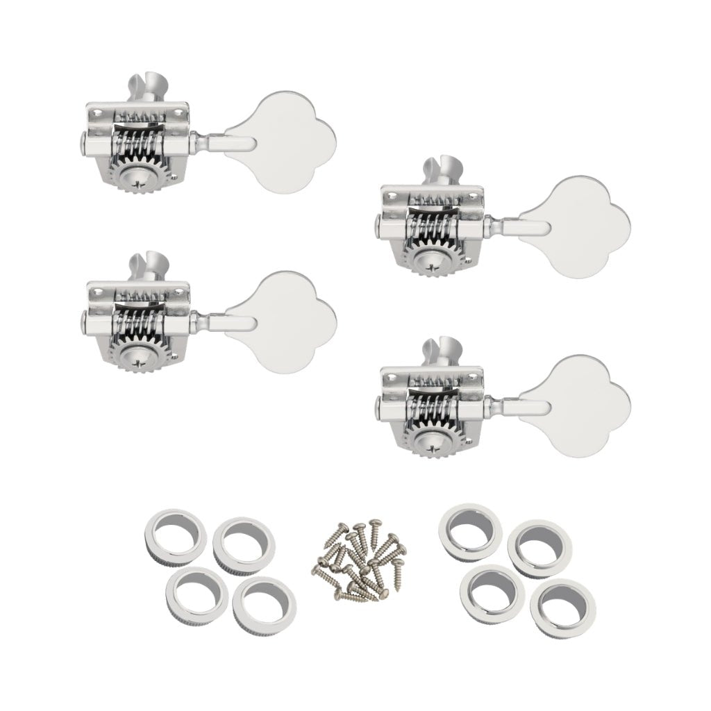 Fender Player Series Bass Tuning Machines Set of Four - Chrome Guitar Spare Parts Sky Music