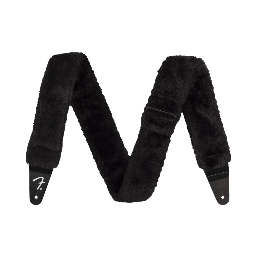 Fender Poodle Plush Strap Black Guitar Straps Sky Music