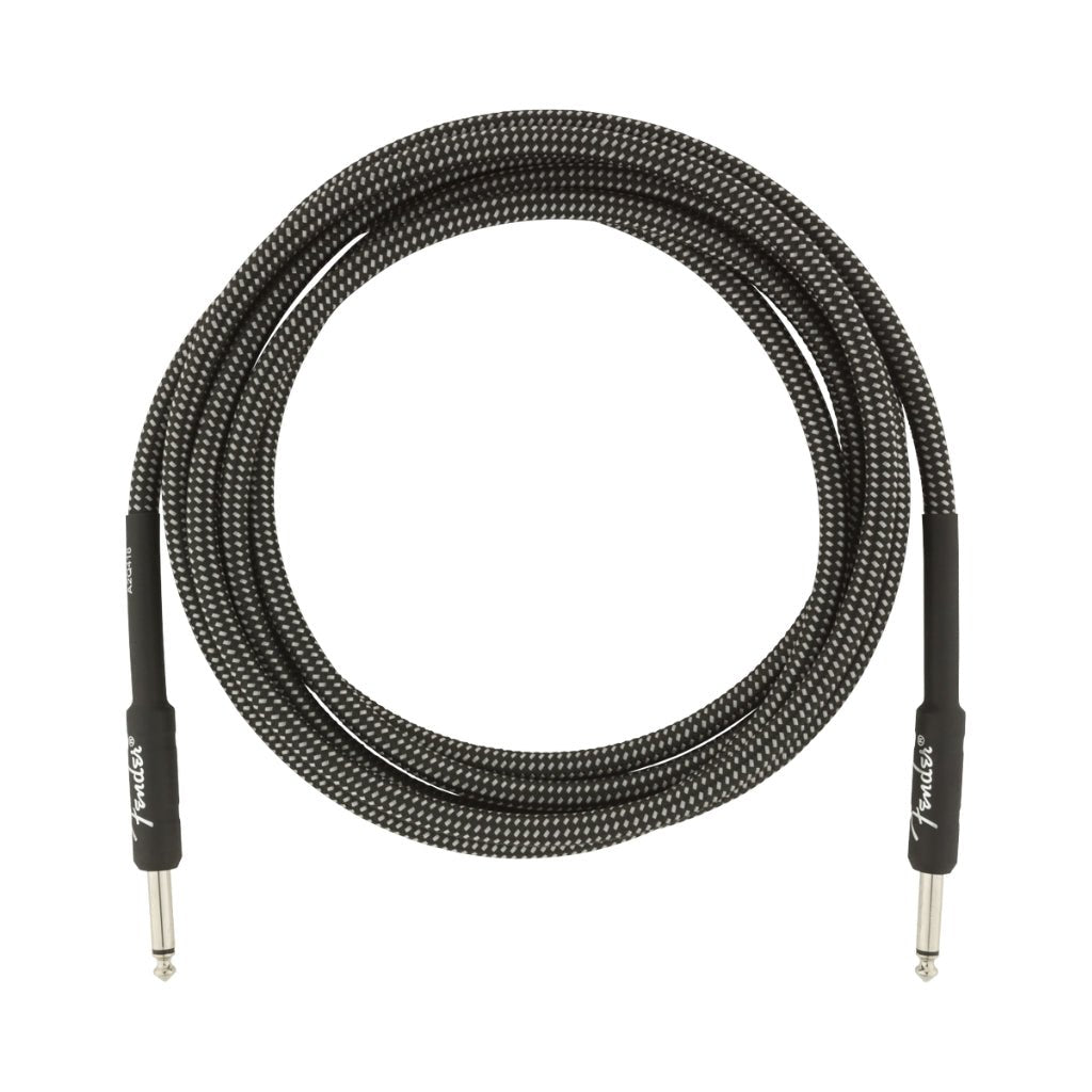 Fender Professional Series Straight to Straight Instrument Cable - 10 foot Gray Tweed Instrument Cables Sky Music