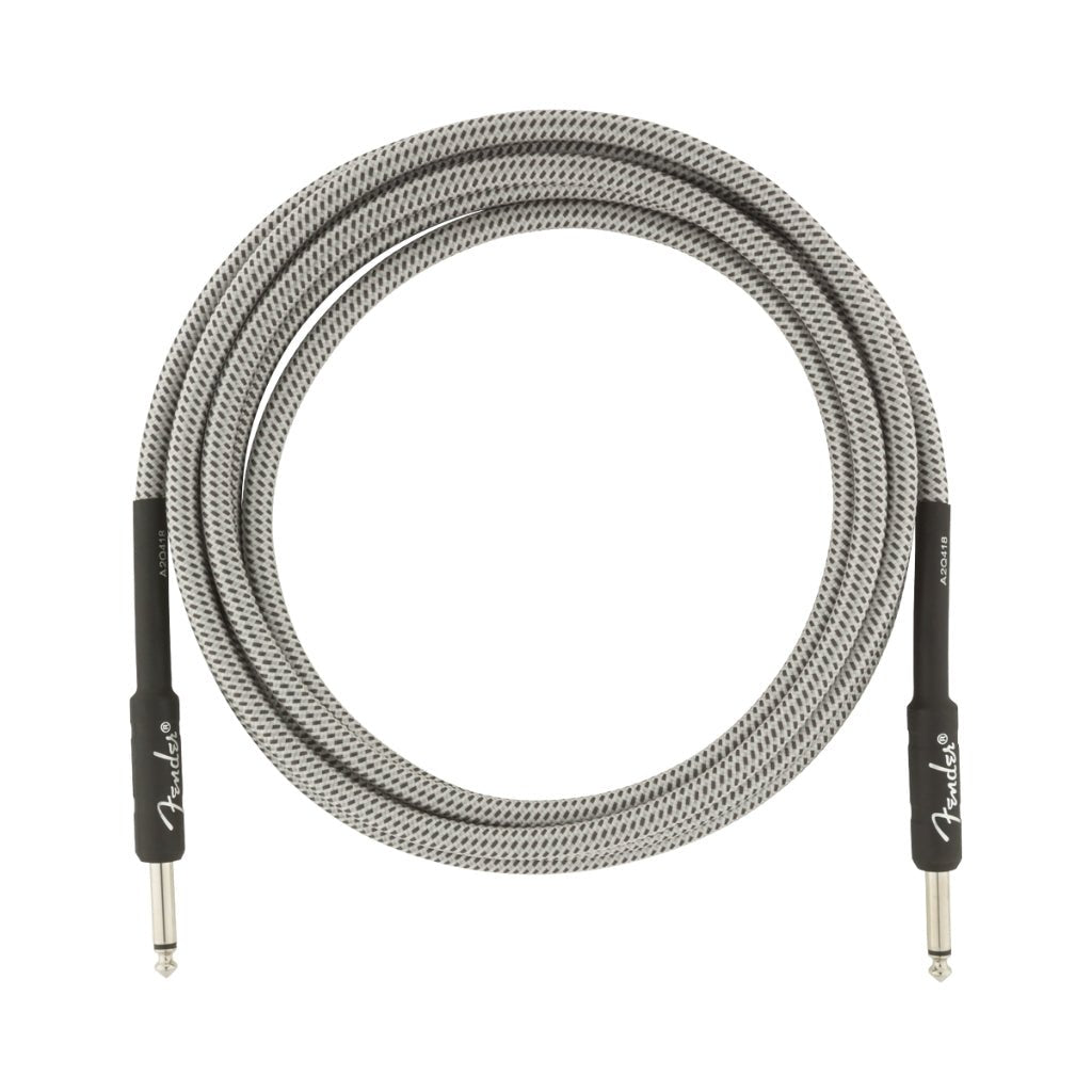 Fender Professional Series Straight to Straight Instrument Cable - 10 foot White Tweed Instrument Cables Sky Music
