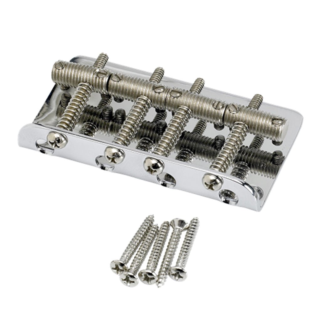 Fender Pure Vintage Bass Bridge Assembly in Nickel Chrome General Spare Parts Sky Music