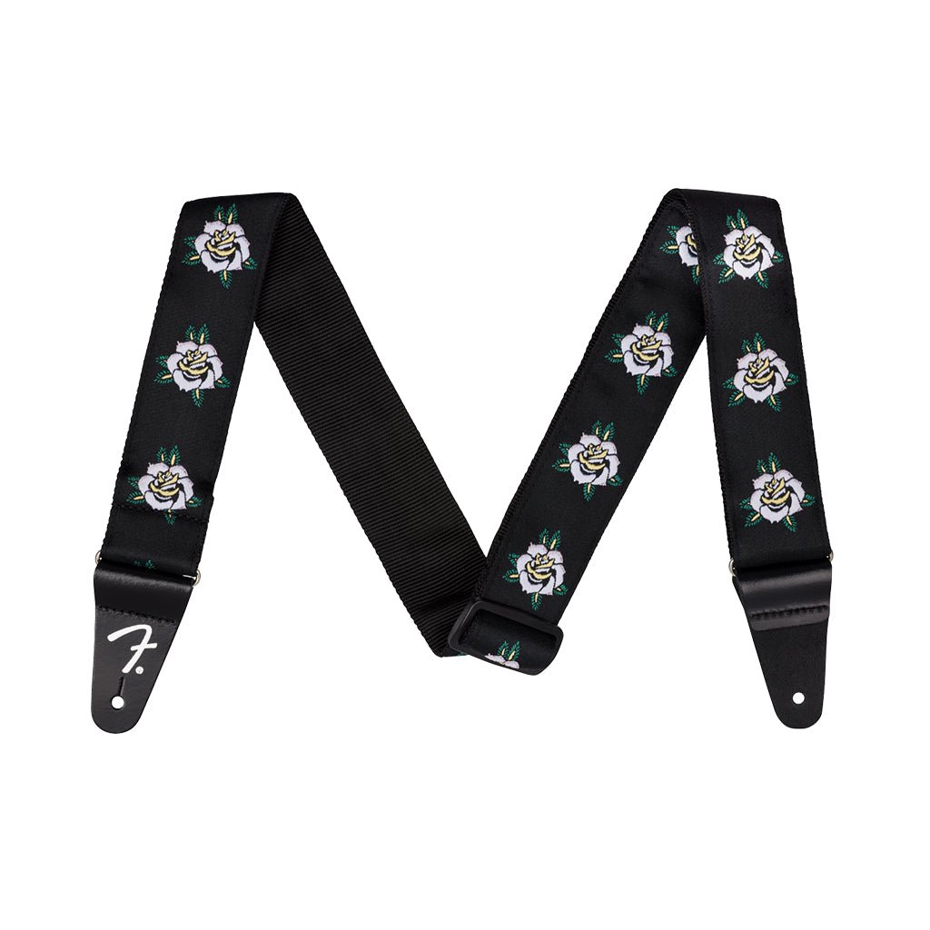 Fender Rose 2" Guitar Strap - White Guitar Straps Sky Music