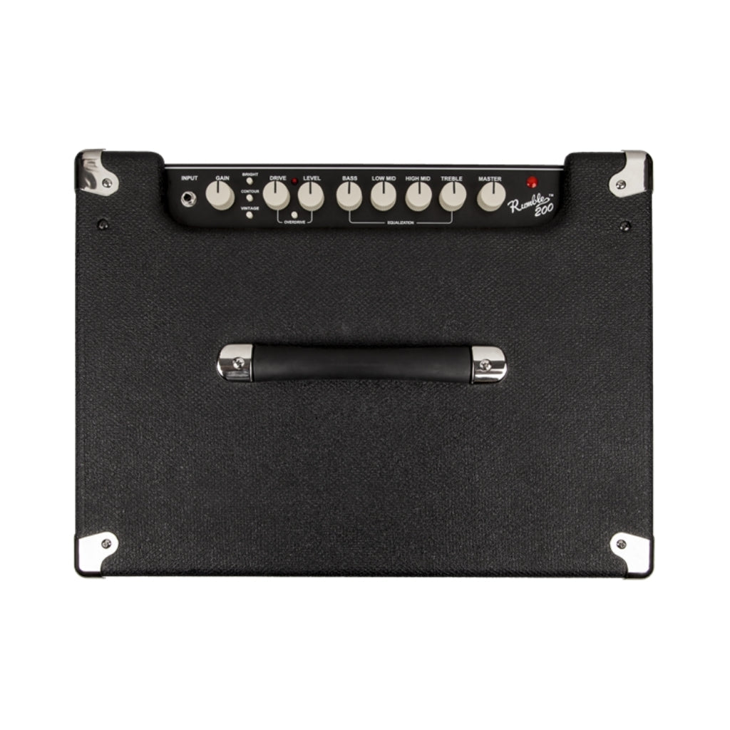 Fender Rumble 200 1 x 15-inch 200-watt Bass Combo Amp Bass Guitar Amplifiers Sky Music