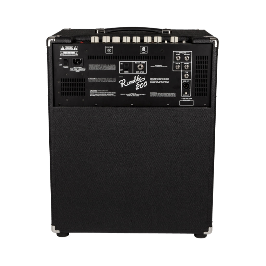 Fender Rumble 200 1 x 15-inch 200-watt Bass Combo Amp Bass Guitar Amplifiers Sky Music