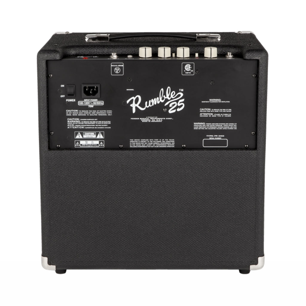 Fender Rumble 25 1 x 8-inch 25-watt Bass Combo Amplifier Bass Guitar Amplifiers Sky Music