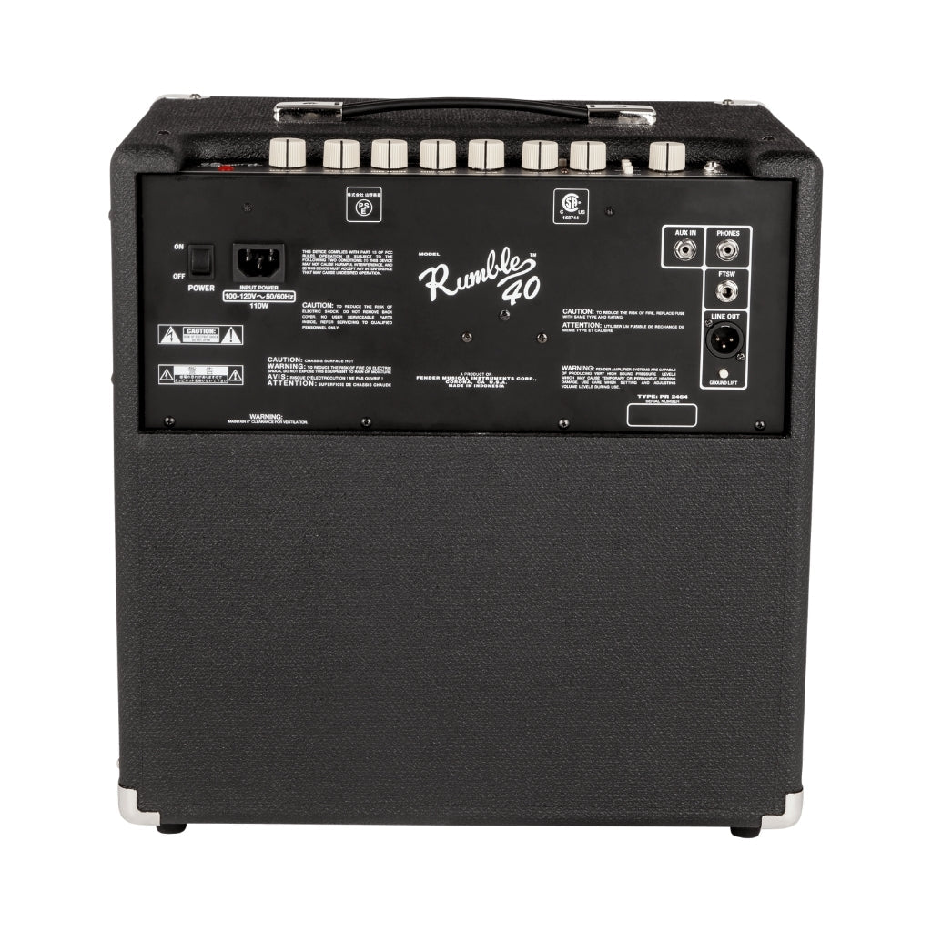 Fender Rumble 40 1 x 10-inch 40-watt Bass Combo Amplifier Bass Guitar Amplifiers Sky Music