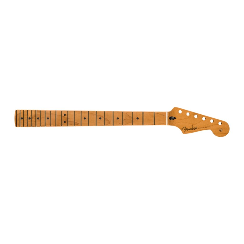 Fender Satin Roasted Maple Stratocaster Neck - 22 Jumbo Frets 12" - Maple - Flat Oval Shape Guitar Spare Parts Sky Music