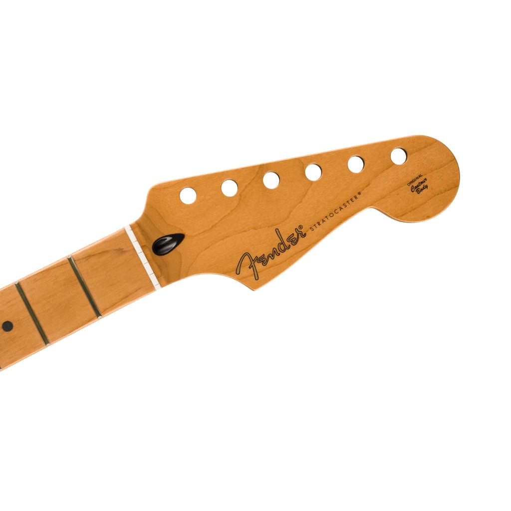 Fender Satin Roasted Maple Stratocaster Neck - 22 Jumbo Frets 12" - Maple - Flat Oval Shape Guitar Spare Parts Sky Music