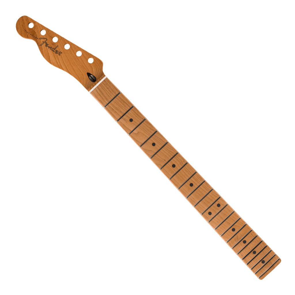 Fender Satin Roasted Maple Telecaster Left Handed Neck - 22 Jumbo Frets 12" - Maple - Flat Oval Shape Guitar Spare Parts Sky Music