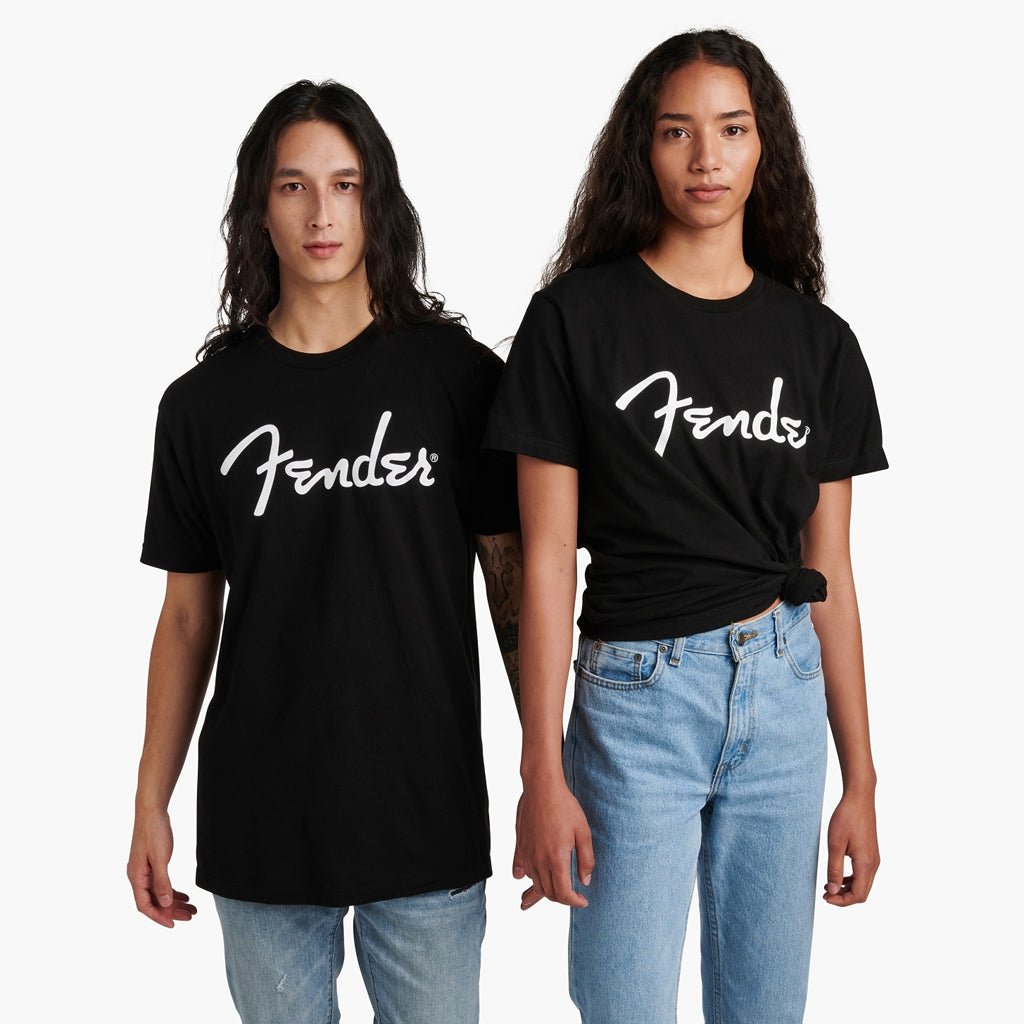 Fender - Spaghetti Logo T-Shirt, Black, L Merchandise & Apparel Sky Music