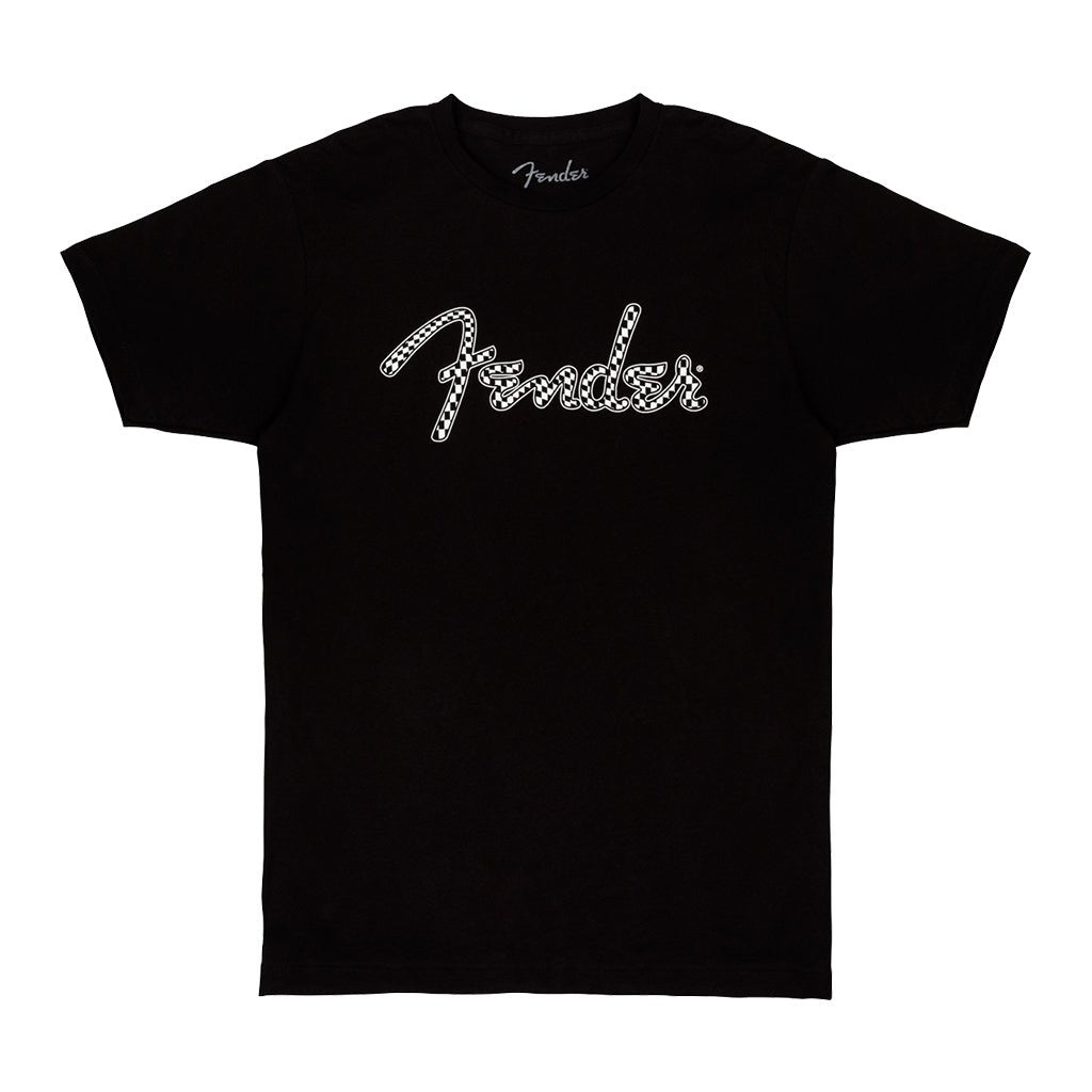 Fender Spaghetti Wavy Checker Logo Tee Black XL Merchandise &amp; Apparel Sky Music