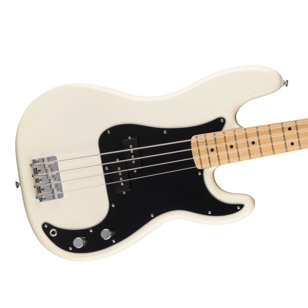 Fender Standard Precision Bass, Maple Fingerboard - Olympic White Bass Guitars Sky Music