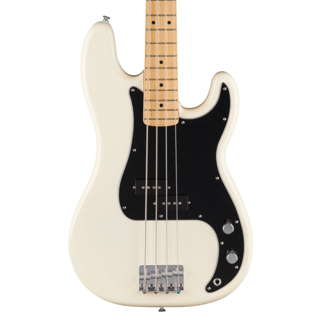 Fender Standard Precision Bass, Maple Fingerboard - Olympic White Bass Guitars Sky Music