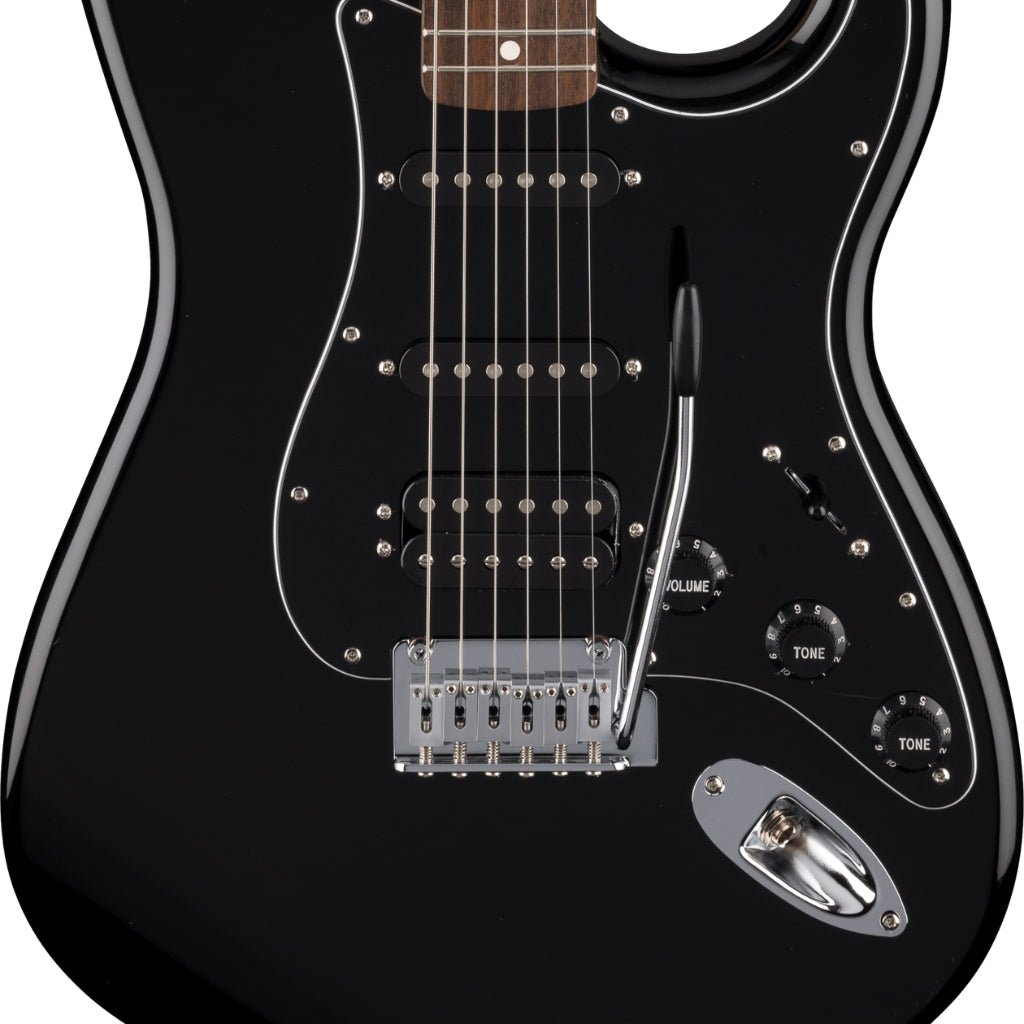 Fender Standard Stratocaster HSS, Laurel Fingerboard Electric Guitar - Black Electric Guitars Sky Music
