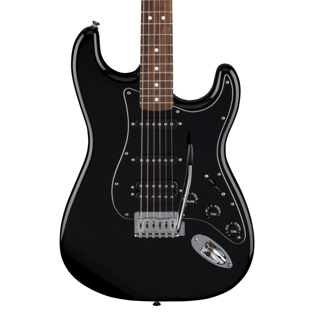 Fender Standard Stratocaster HSS, Laurel Fingerboard Electric Guitar - Black Electric Guitars Sky Music