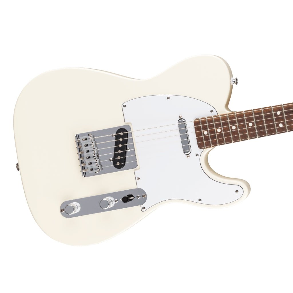 Fender Standard Telecaster, Laurel Fingerboard Electric Guitar - Olympic White Electric Guitars Sky Music