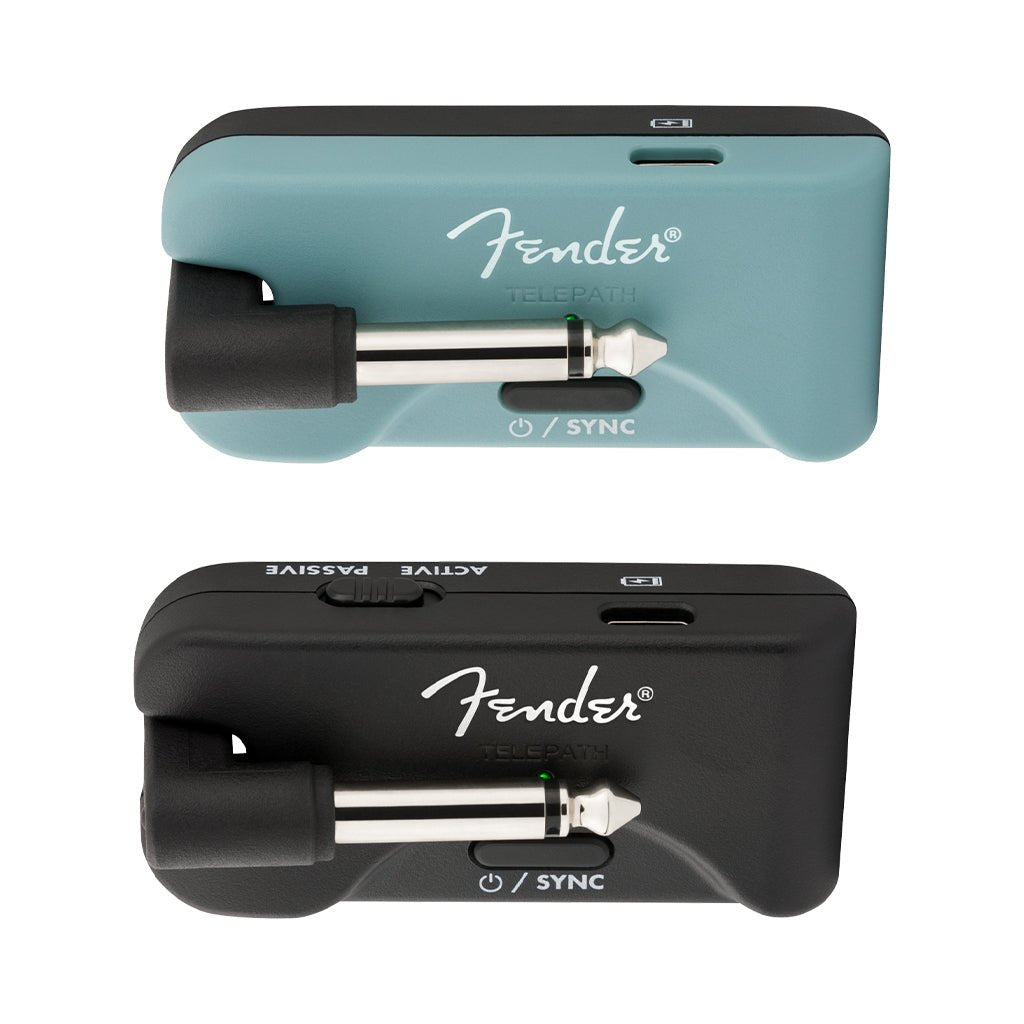 Fender Telepath Guitar Wireless System - Mystic Ice Blue &amp; Black Wireless Systems Sky Music