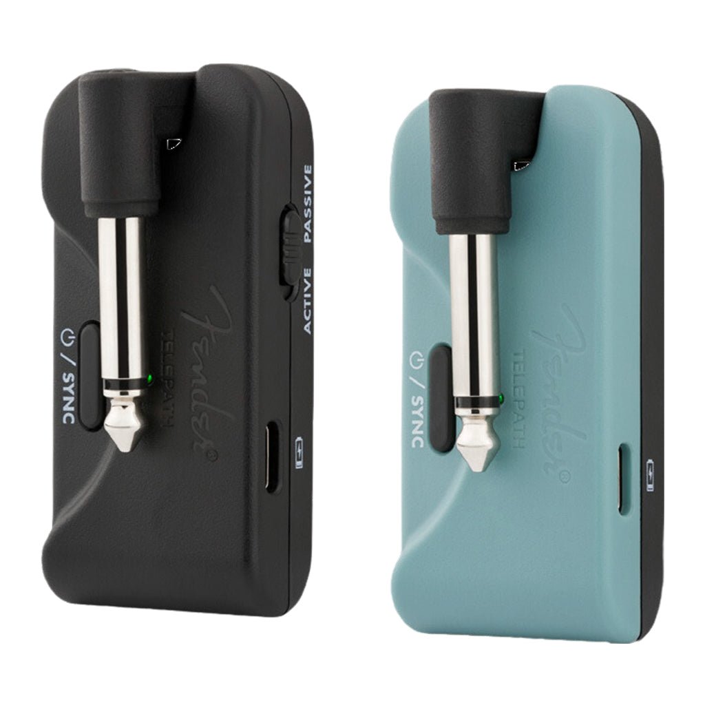 Fender Telepath Wireless System in Mystic Ice Blue and Black Wireless Systems Sky Music