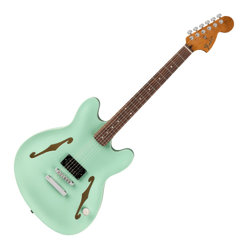 Fender Tom Delonge Starcaster in Satin Surf Green Electric Guitars Sky Music
