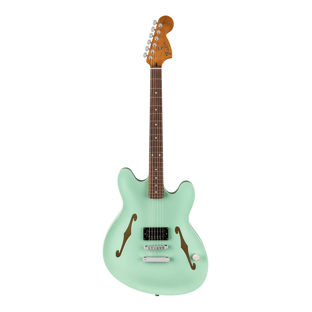 Fender Tom Delonge Starcaster in Satin Surf Green Electric Guitars Sky Music