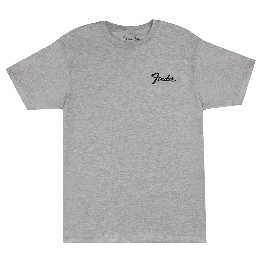 Fender Transition Logo Gray Tee in XL Merchandise &amp; Apparel Sky Music
