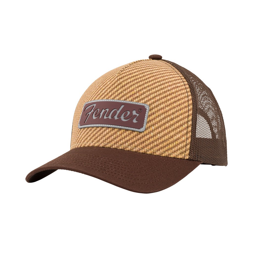 Fender Tweed 5-Panel Trucker Hat - Brown Merchandise &amp; Apparel Sky Music