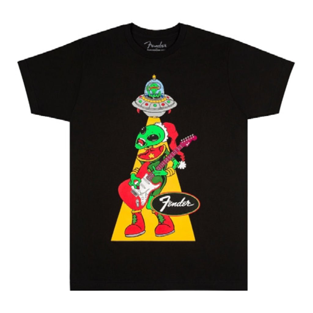 Fender Ugly Christmas Tee Alien in Black - XL Merchandise &amp; Apparel Sky Music