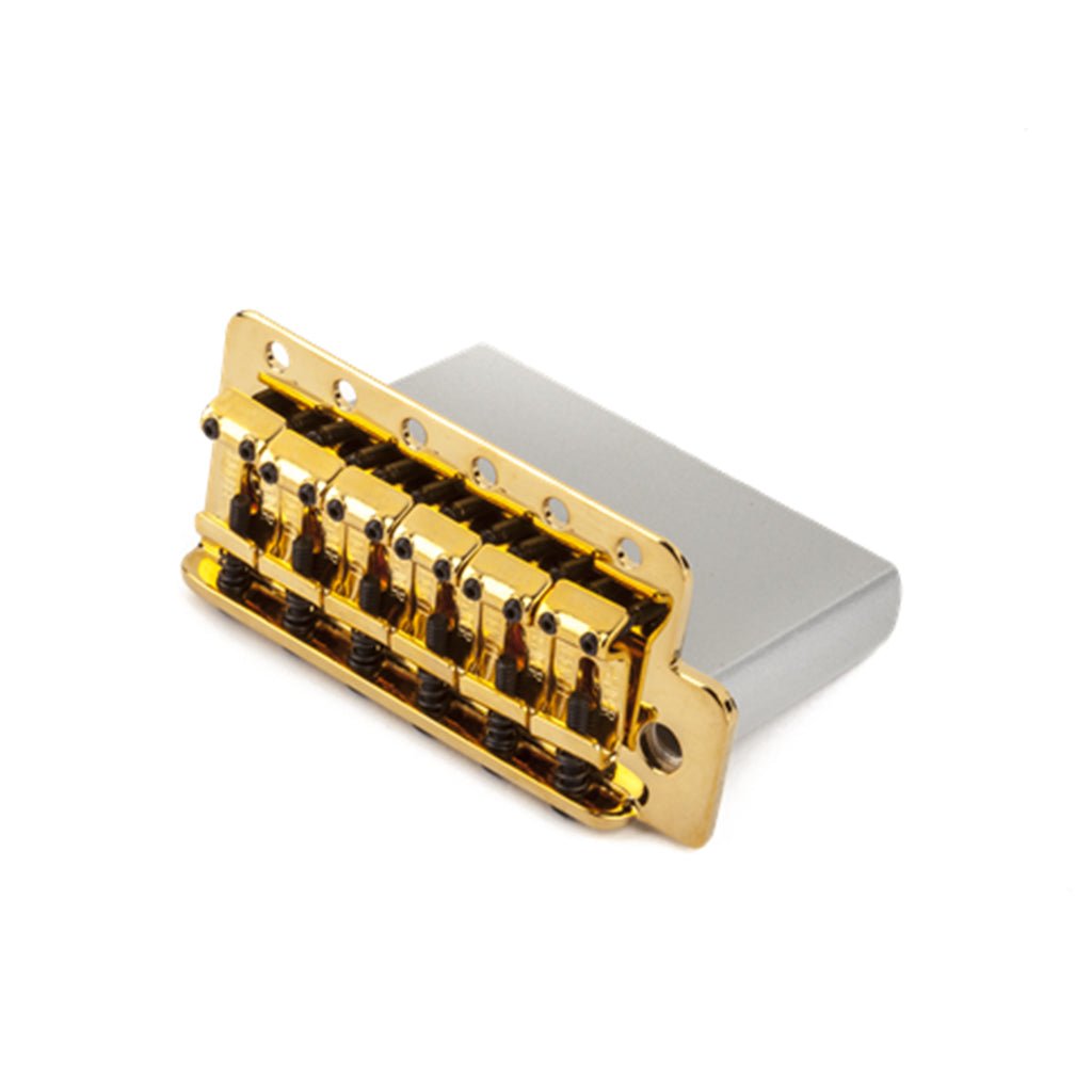 Fender Vintage Style Strat Bridge Assembly 2 to 3/16 inch Spacing in Gold General Spare Parts Sky Music