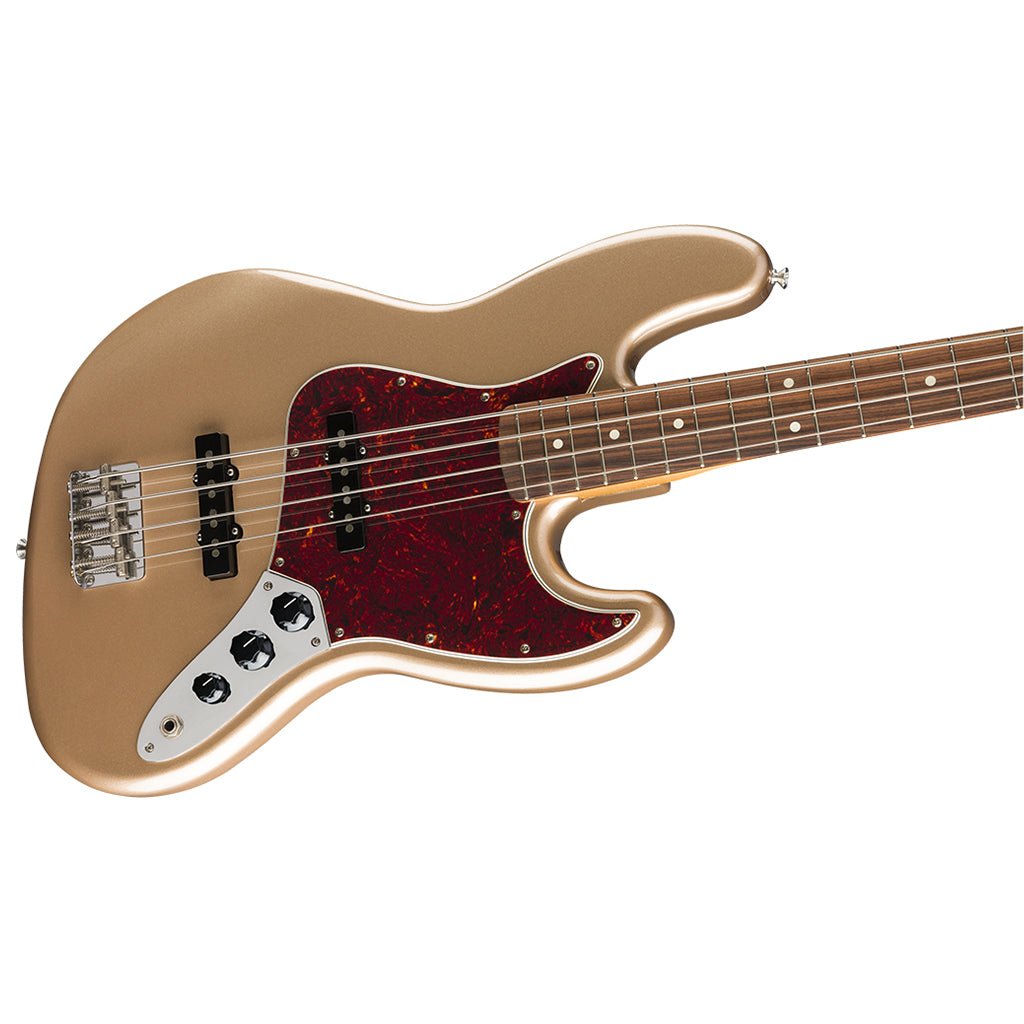 Fender Vintera 60s Jazz Bass Pau Ferro Fingerboard - Firemist Gold Bass Guitars Sky Music