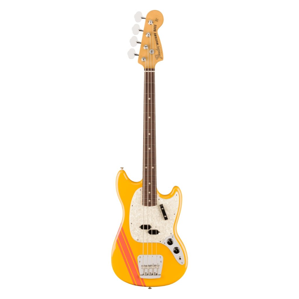 Fender Vintera II '70s Competition Mustang Bass, Rosewood Fingerboard, Competition Orange Bass Guitars Sky Music