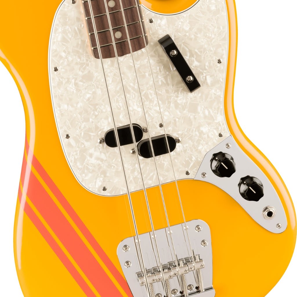 Fender Vintera II '70s Competition Mustang Bass, Rosewood Fingerboard, Competition Orange Bass Guitars Sky Music