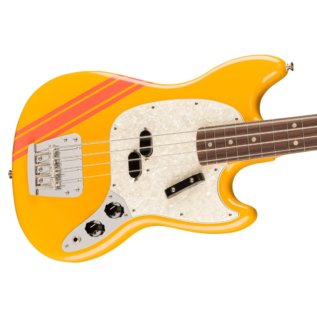 Fender Vintera II '70s Competition Mustang Bass, Rosewood Fingerboard, Competition Orange Bass Guitars Sky Music