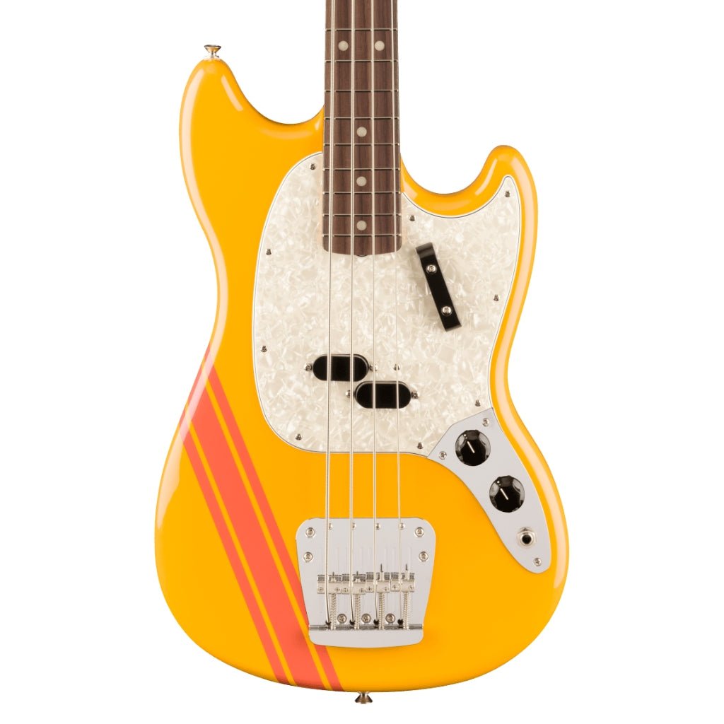 Fender Vintera II '70s Competition Mustang Bass, Rosewood Fingerboard, Competition Orange Bass Guitars Sky Music