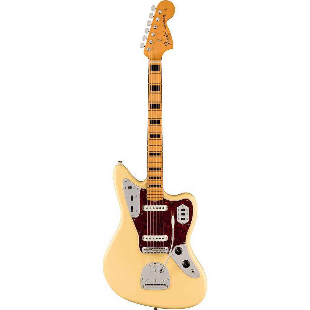 Fender Vintera II '70s Jaguar, Maple Fingerboard, Vintage White Electric Guitars Sky Music