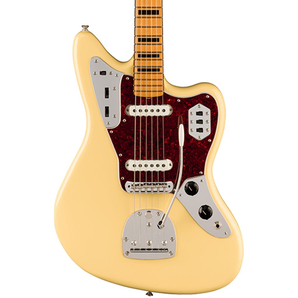 Fender Vintera II '70s Jaguar, Maple Fingerboard, Vintage White Electric Guitars Sky Music