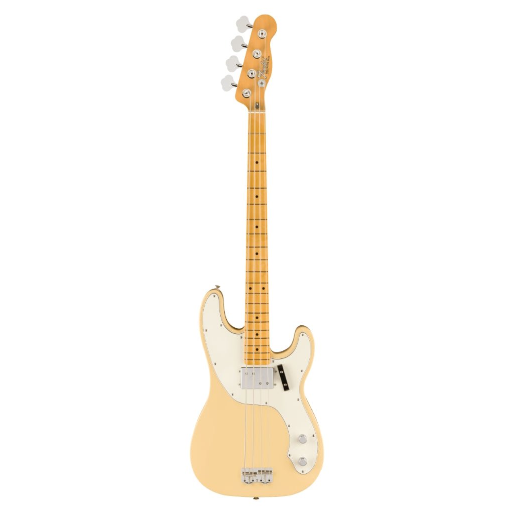 Fender Vintera II '70s Telecaster Bass, Maple Fingerboard, Vintage White Bass Guitars Sky Music