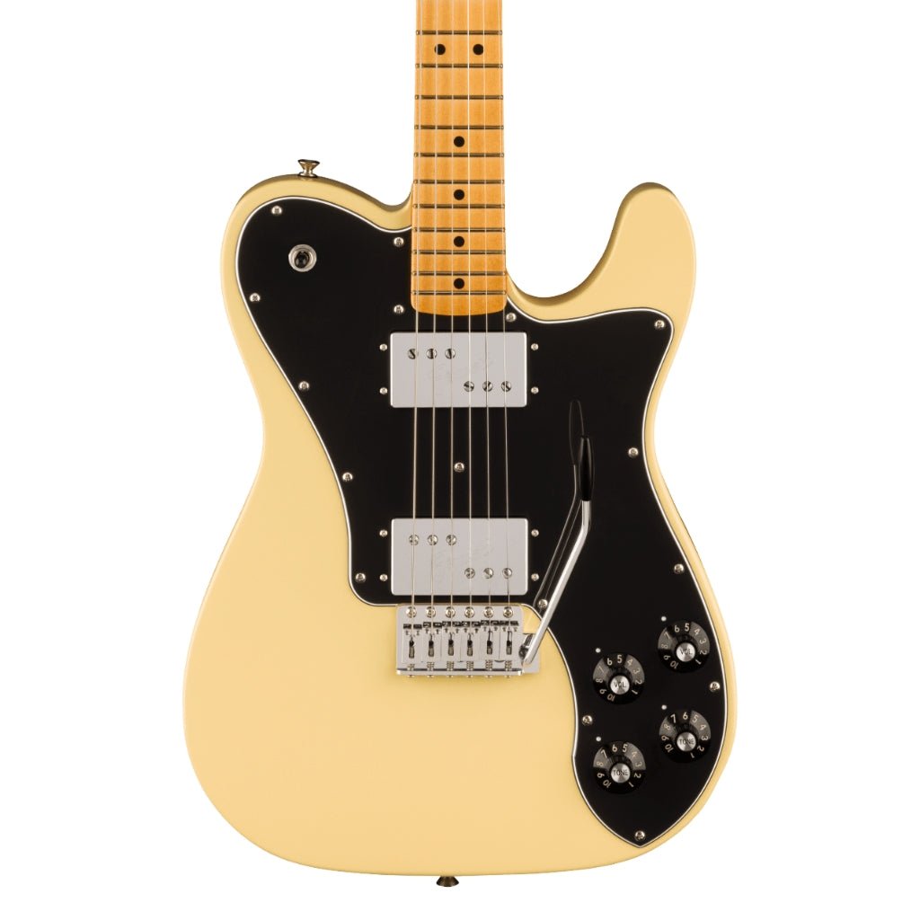 Fender Vintera II '70s Telecaster Deluxe with Tremolo Electric Guitar - Vintage White, Maple Fingerboard Electric Guitars Sky Music