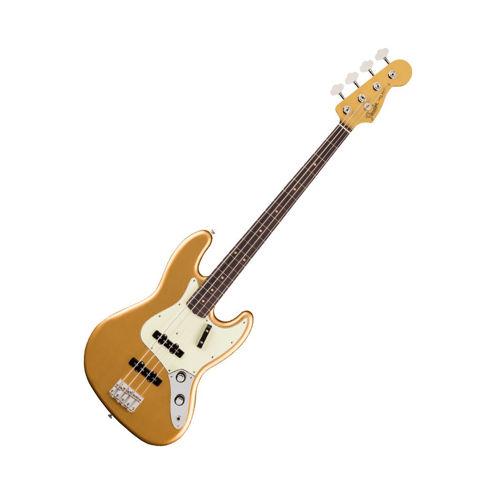 Fender Vintera III Early 60s Jazz Bass Rosewood Bass Guitar - Aztec Gold Bass Guitars Sky Music