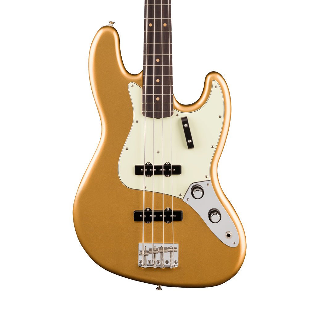Fender Vintera III Early 60s Jazz Bass Rosewood Bass Guitar - Aztec Gold Bass Guitars Sky Music