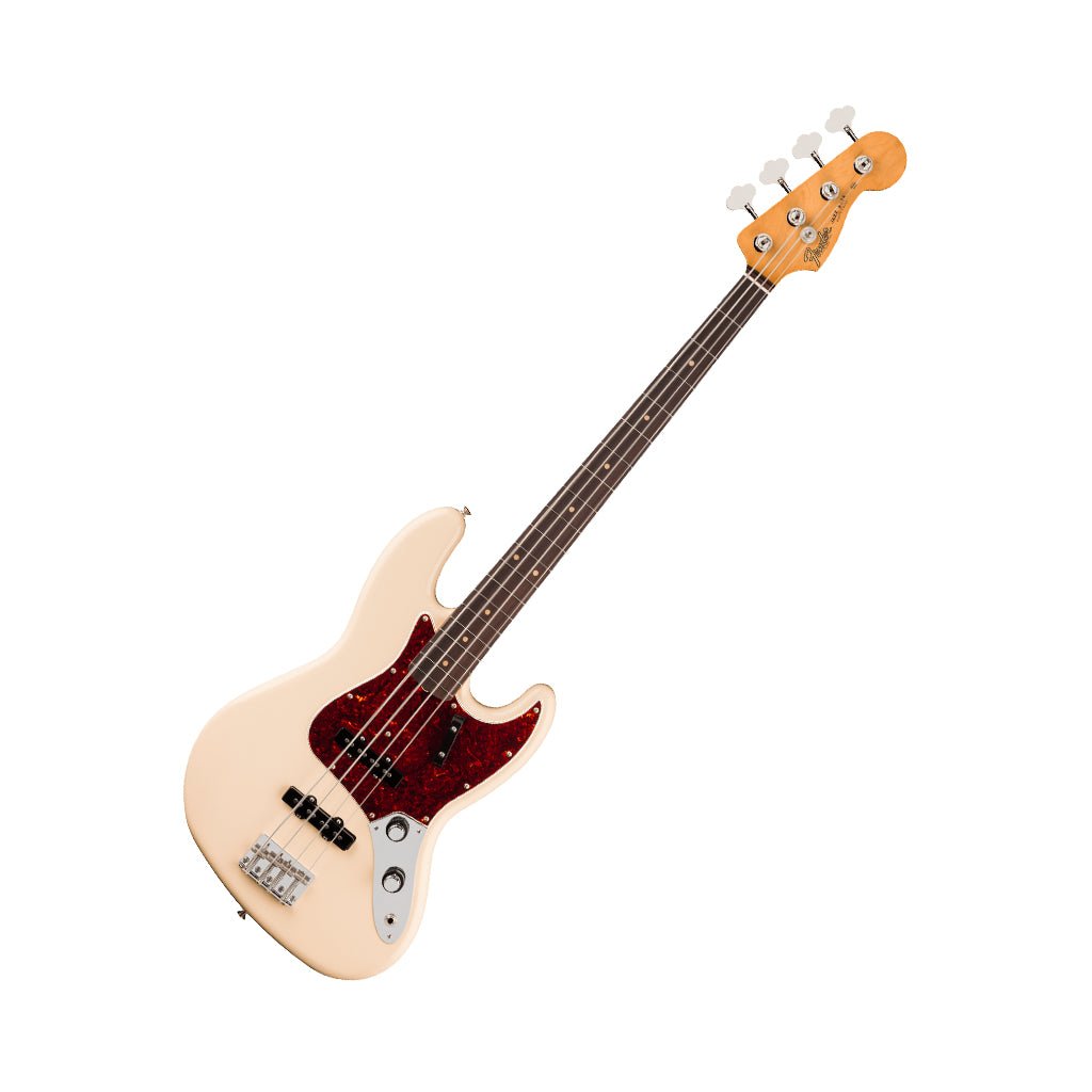 Fender Vintera III Early 60s Jazz Bass Rosewood Bass Guitar - Olympic White Bass Guitars Sky Music