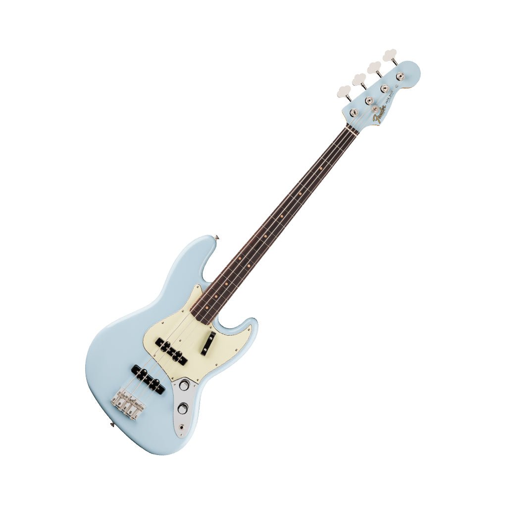 Fender Vintera III Early 60s Jazz Bass Rosewood Bass Guitar - Sonic Blue Bass Guitars Sky Music