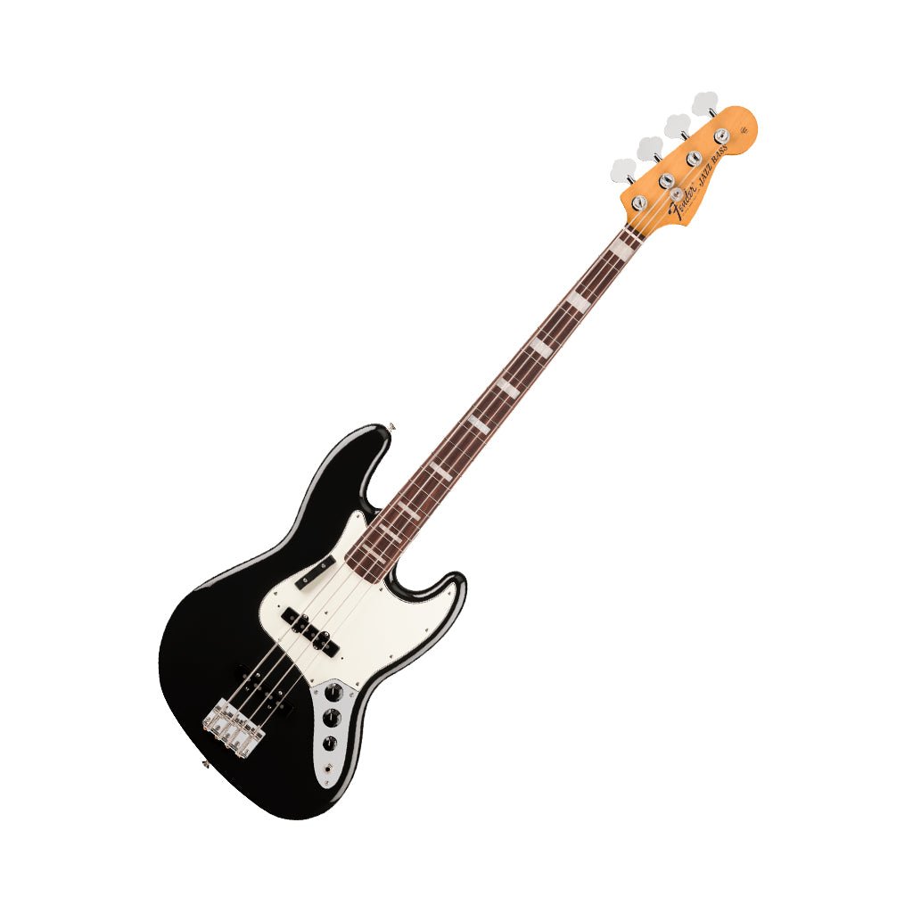 Fender Vintera III Early 70s Jazz Bass Rosewood Bass Guitar - Black Bass Guitars Sky Music