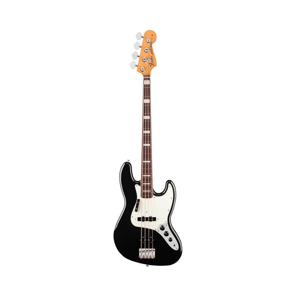 Fender Vintera III Early 70s Jazz Bass Rosewood Bass Guitar - Black Bass Guitars Sky Music