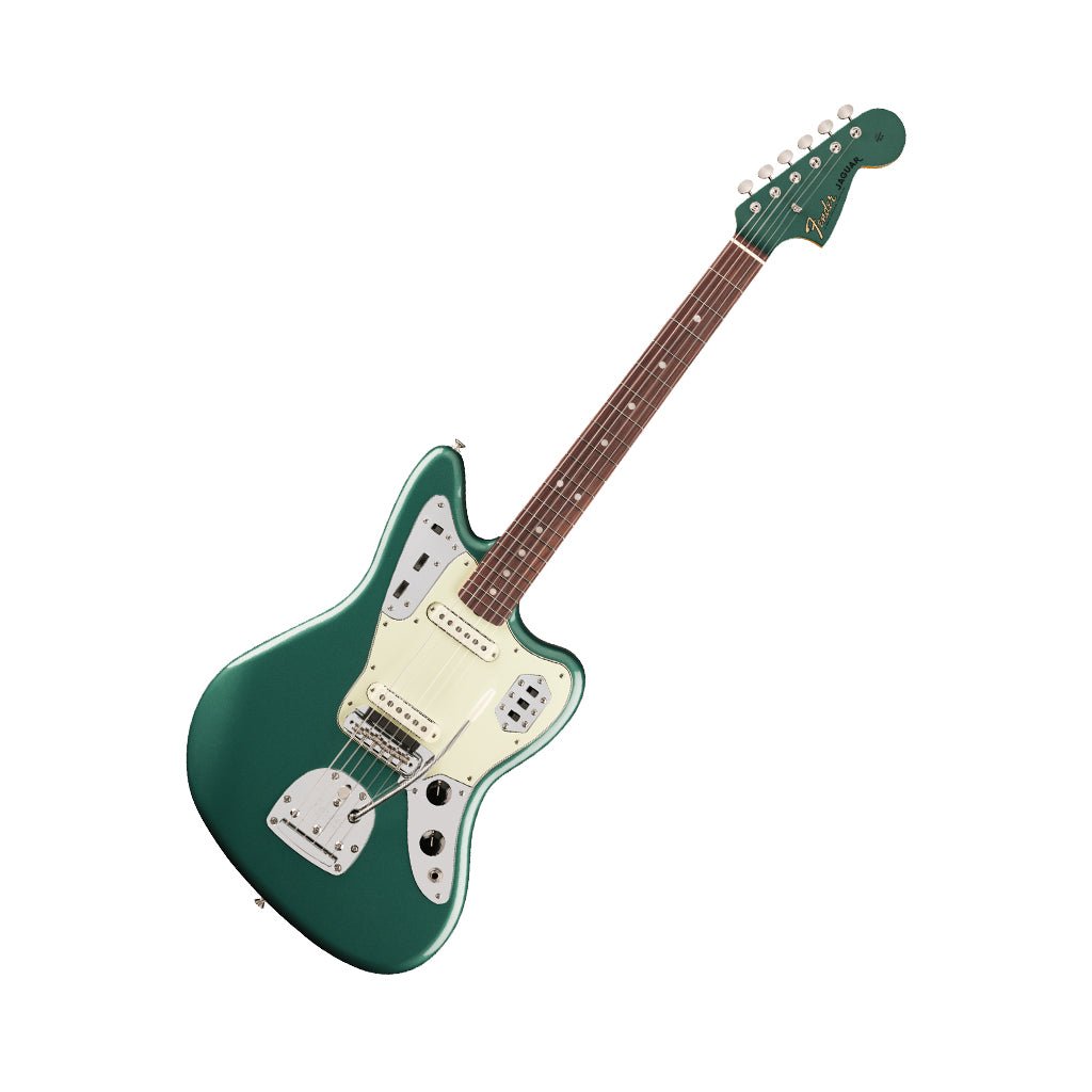 Fender Vintera III Mid 60s Jaguar Rosewood Electric Guitar - Sherwood Green Metallic Electric Guitars Sky Music