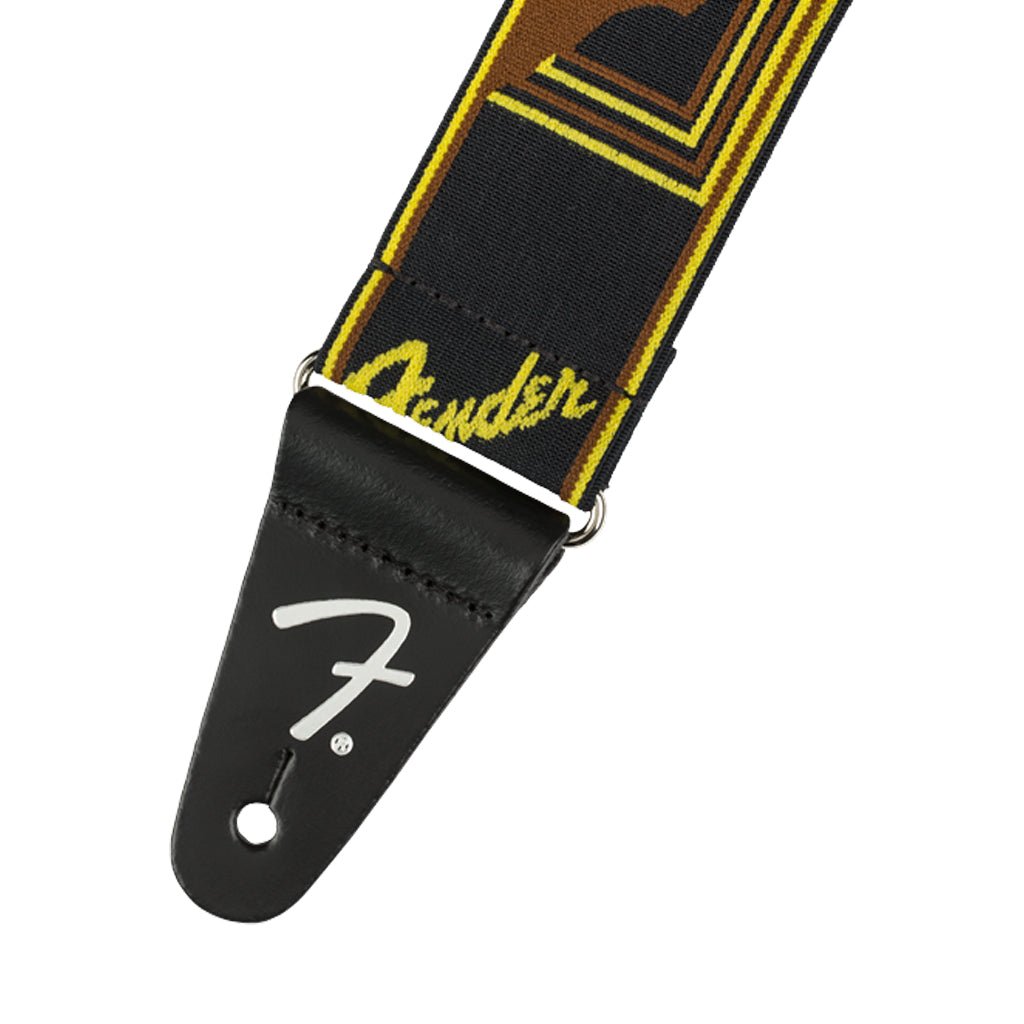 Fender Weightless Mono Strap - Black/Yellow/Brown Guitar Straps Sky Music